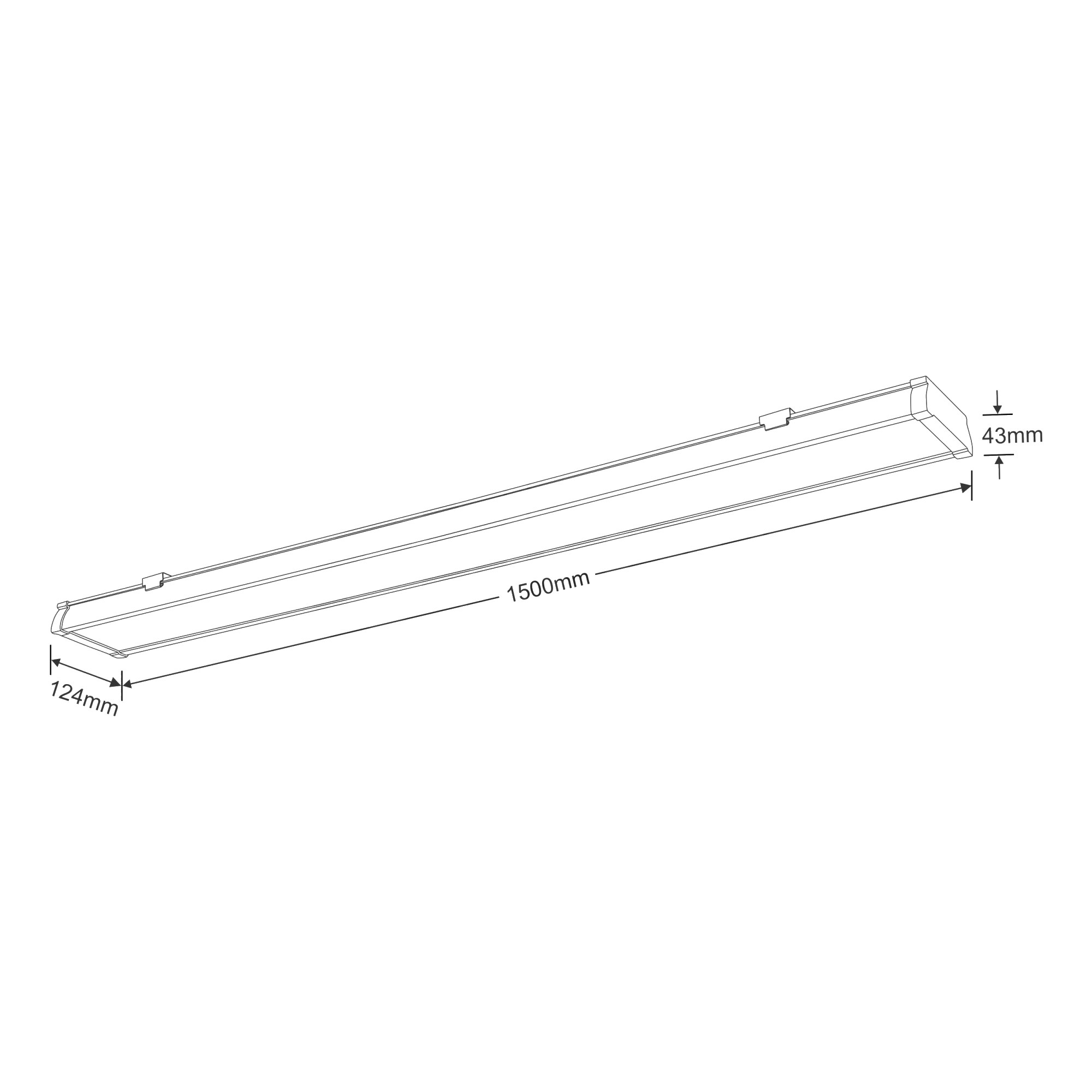 Indi S60 External Surface Luminaires Dlux Unidirectional Fitting